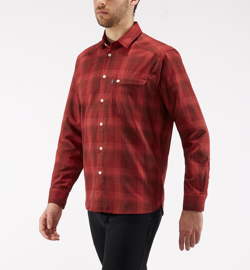 Haglöfs Tarn Flannell Shirts Red For Mens PSDGH5829 Australia